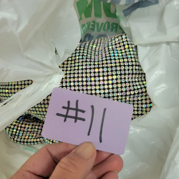 Like New Montana West Crystal Embellished Handbag aurora borialis - Picture 11 of 11